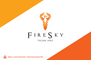 Fire Sky Logo Template