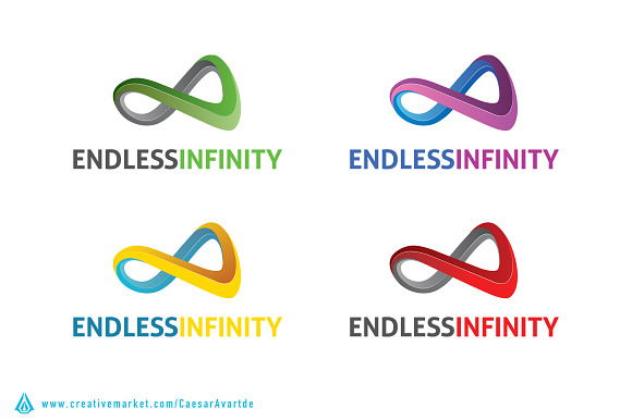Endless Infinity Logo template in Logo Templates - product preview 1
