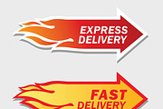 Express and Fast Delivery symbols
