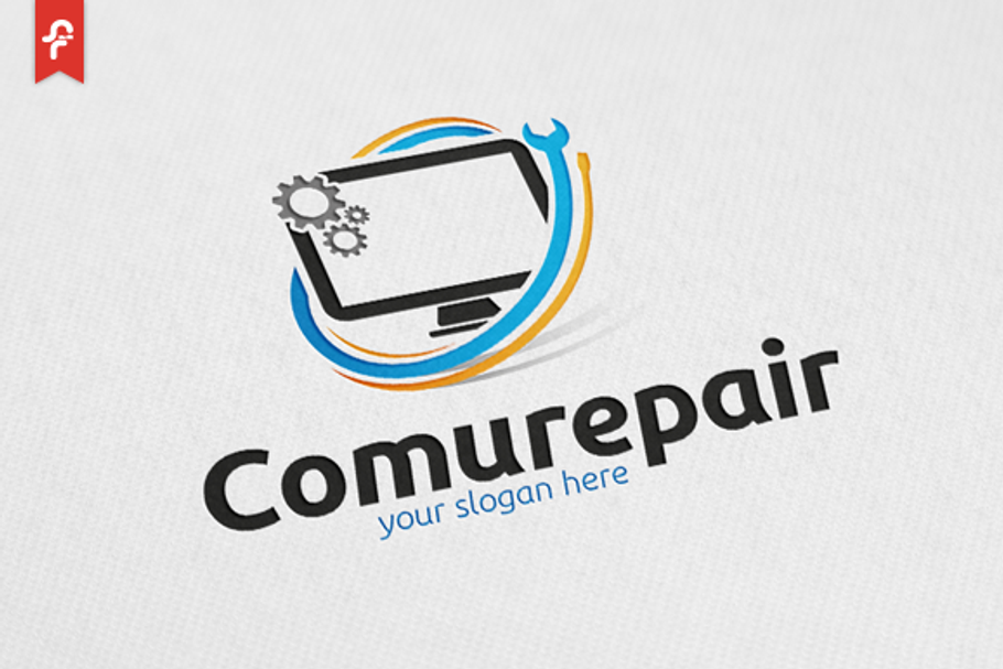 Computer Repair Logo in Logo Templates - product preview 8