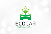Eco Car Technology Logo Template