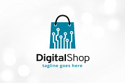 Digital Shop Logo Template
