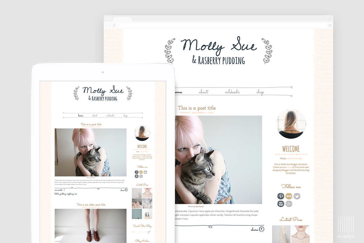 Chic WordPress Blog Template - Molly in WordPress Blog Themes - product preview 8