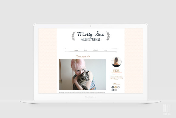 Chic WordPress Blog Template - Molly in WordPress Blog Themes - product preview 1