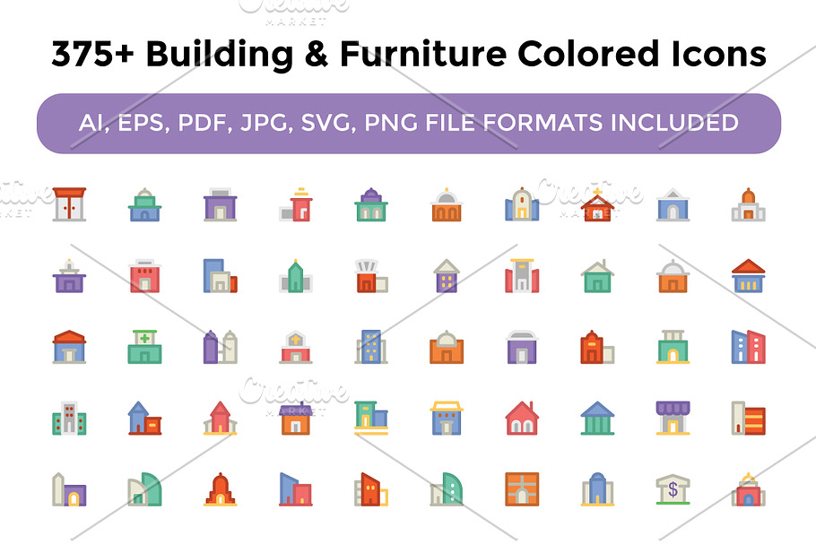 375+ Building and Furniture Icons in Graphics - product preview 8