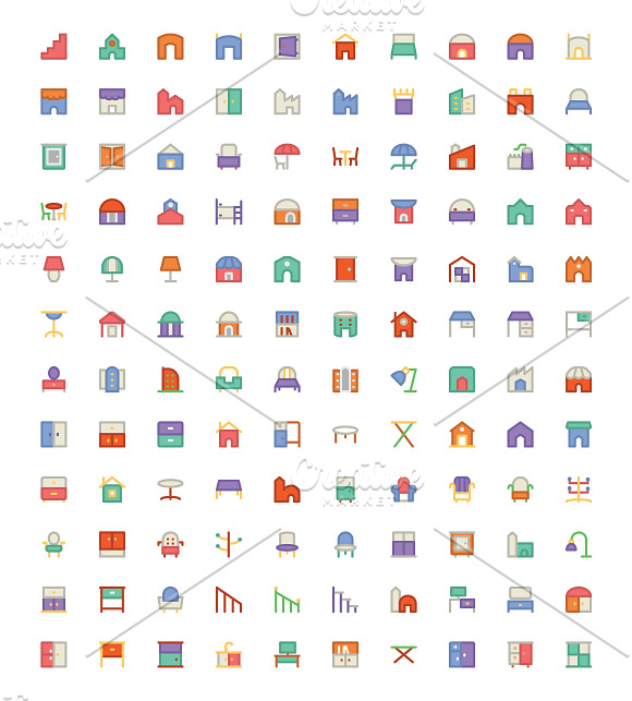 375+ Building and Furniture Icons in Graphics - product preview 4