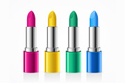 Lipstick Color Set. Vector