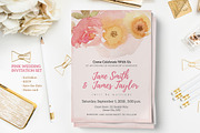 Pink Wedding Invitation Set