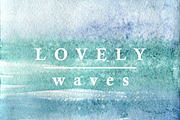 Waves watercolor texture