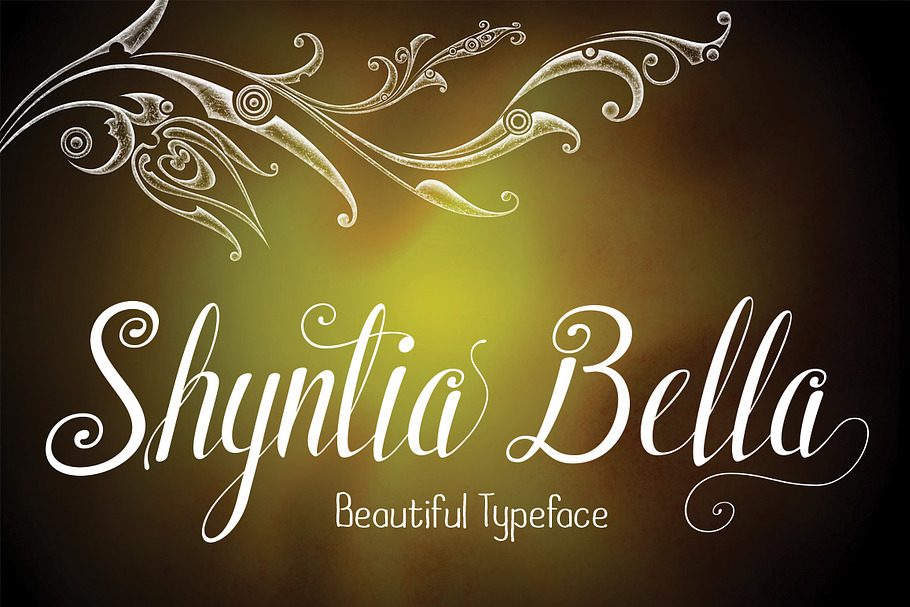Shyntia Bella in Script Fonts - product preview 8