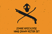 Zombie Apocalypse Vector Set