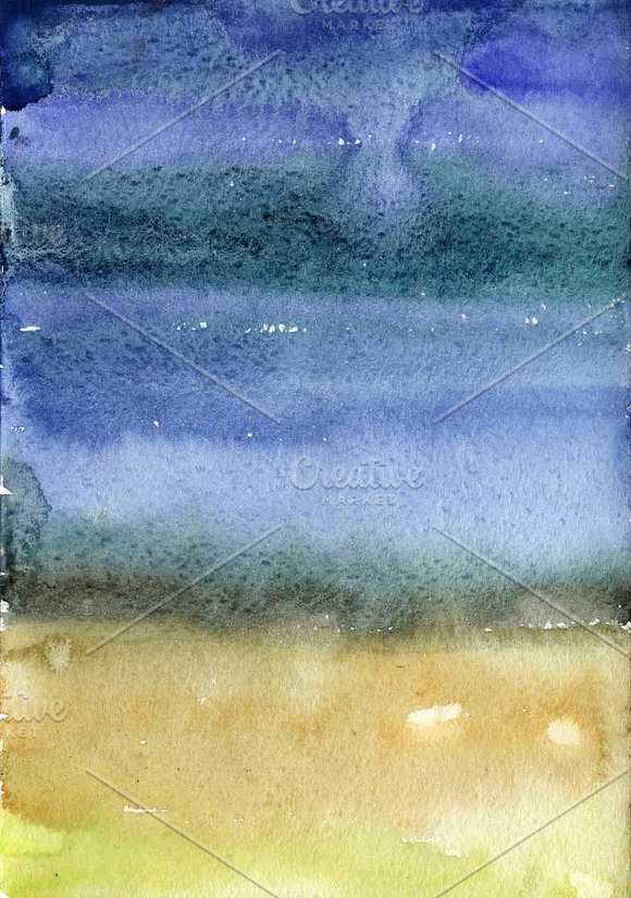 Sea Watercolor texture in Textures - product preview 1