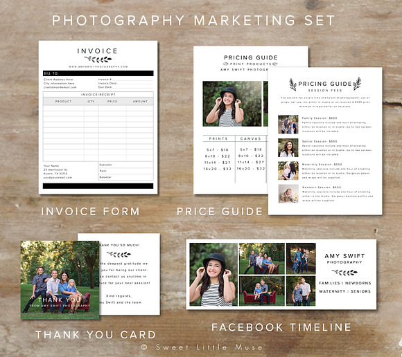 Photography Marketing Set in Templates - product preview 1