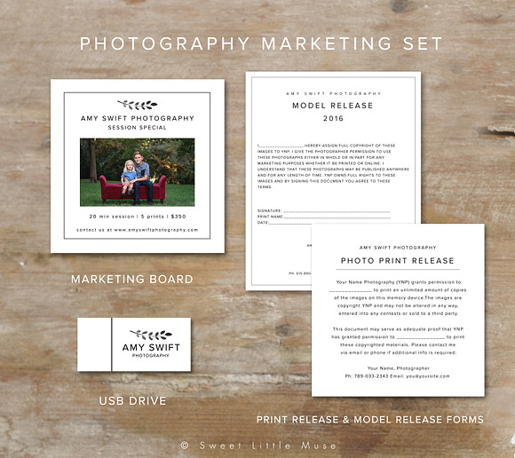 Photography Marketing Set in Templates - product preview 2