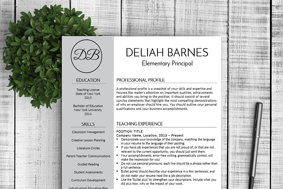 Resume & Cover Letter - Deliah  in Letter Templates - product preview 8