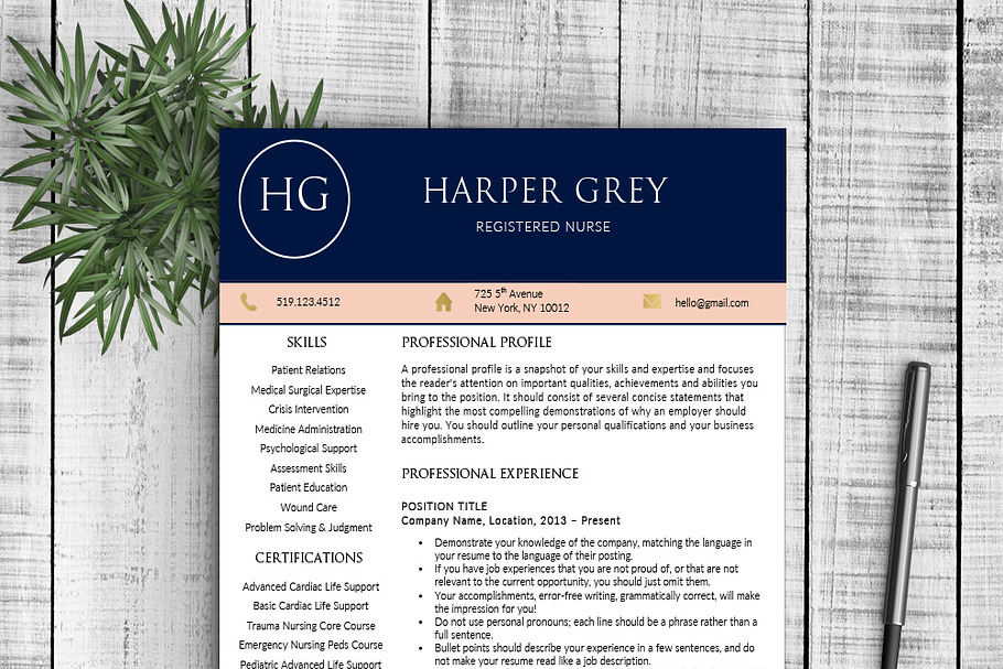 Resume Template - Harper G in Resume Templates - product preview 8
