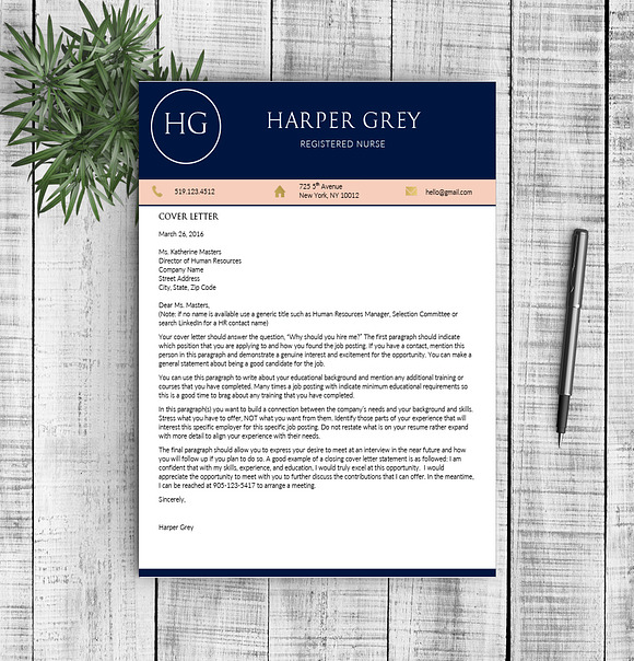 Resume Template - Harper G in Resume Templates - product preview 2