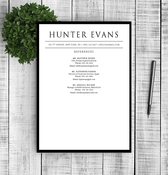 Resume & Cover Letter - Hunter in Letter Templates - product preview 2