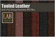 25 Tooled Leather Textures Seamless