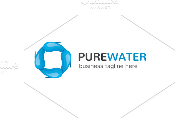 Pure Water Logo in Logo Templates - product preview 1