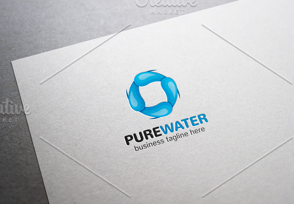 Pure Water Logo in Logo Templates - product preview 2