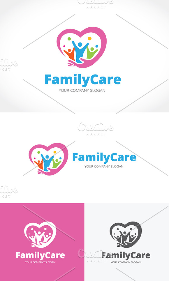 Family Care in Logo Templates - product preview 2