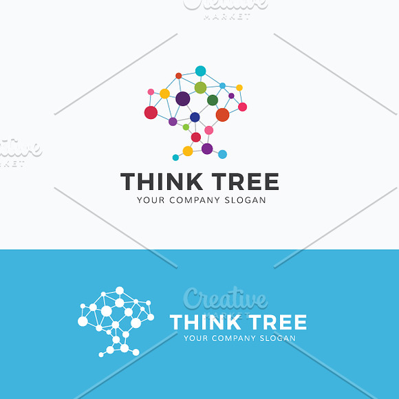 Think Tree in Logo Templates - product preview 1