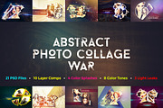 Abstract Photo Collage War