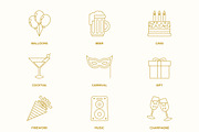 Party outline icons