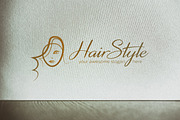 Fashion Girl Hairstyle Logo