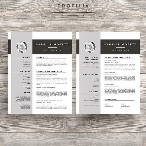 Word Resume & Cover letter Template in Letter Templates - product preview 3