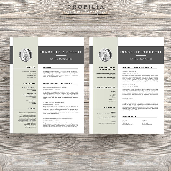 Word Resume & Cover letter Template in Letter Templates - product preview 5