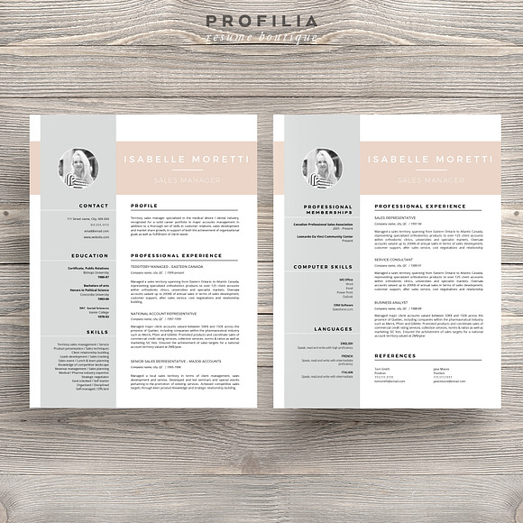 Word Resume & Cover letter Template in Letter Templates - product preview 6