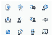Communication Icons Set 1 | Blue