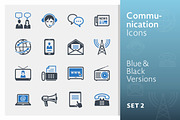 Communication Icons Set 2 | Blue