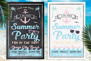 Chalk Summer Party Flyer