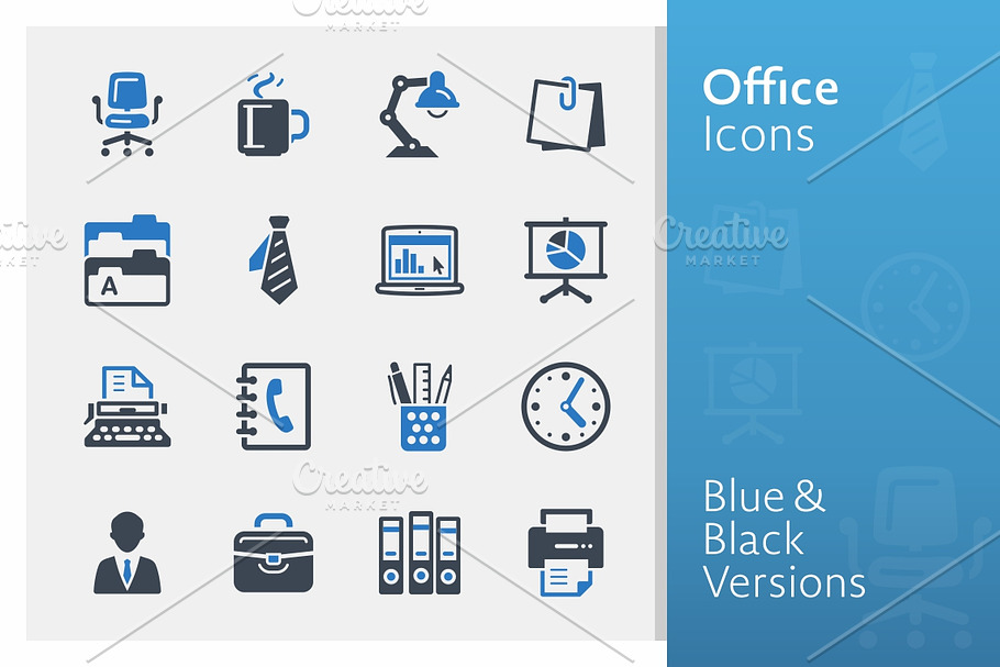 Office Icons - Blue Series