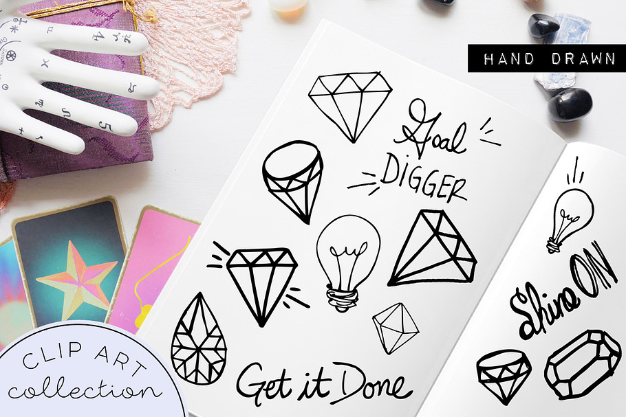 Hand Drawn Doodle Clip Art in Illustrations - product preview 8