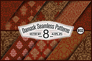 Seamless Damask Set #02