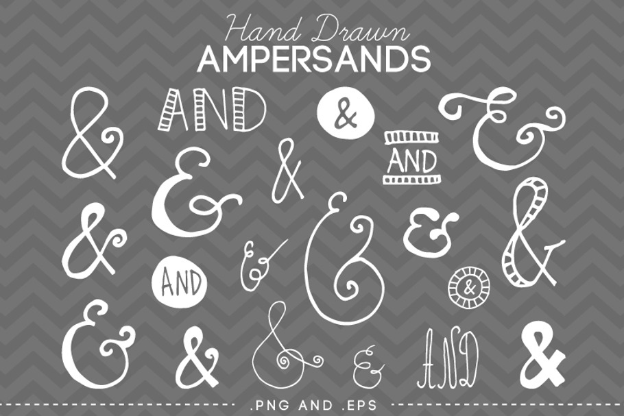 Hand Drawn Ampersand Clip Art Vector