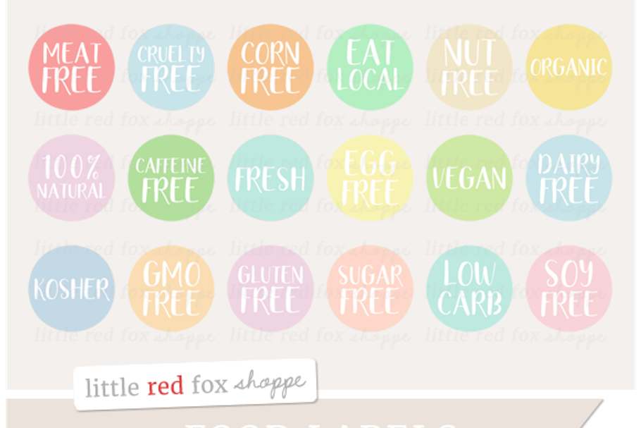 Food Label Clipart
