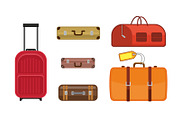 Vector illustration travel bags