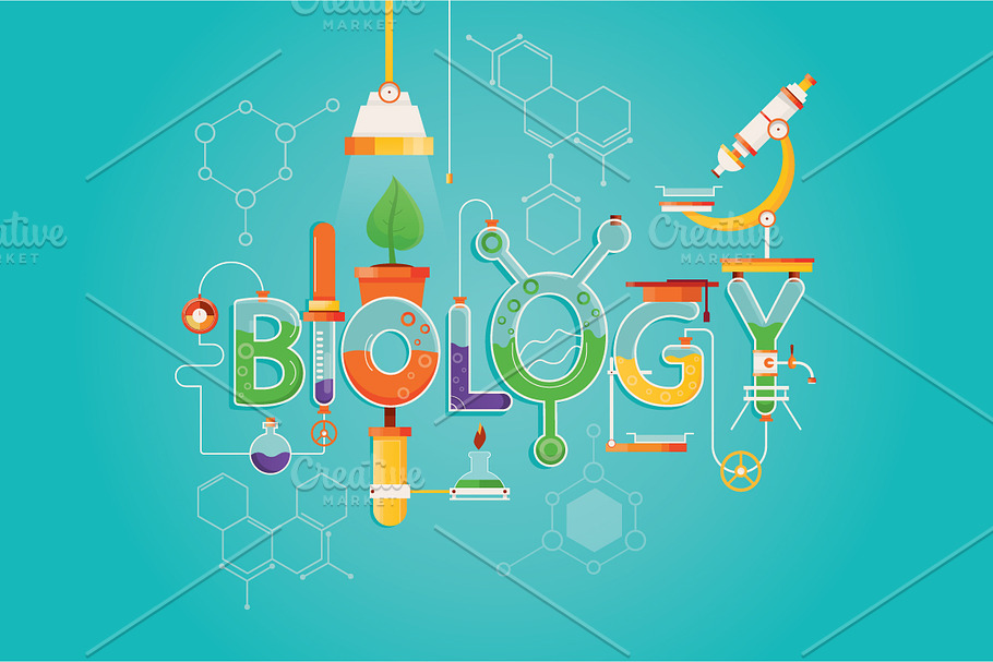 Inscription of Biology science in Illustrations - product preview 8