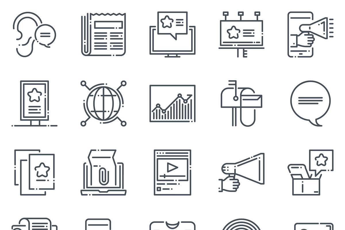 Business icon set - Natural line in Graphics - product preview 8