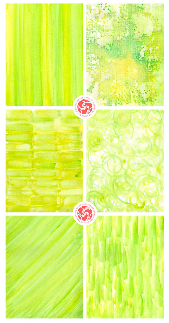 Green Abstract Watercolor Background in Textures - product preview 1