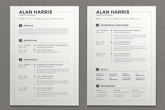 Resume Alan (2 pages) in Resume Templates - product preview 1