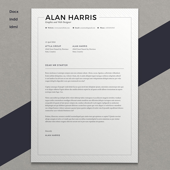 Resume Alan (2 pages) in Resume Templates - product preview 4