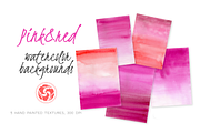 Pink Graded Watercolor Backgrounds