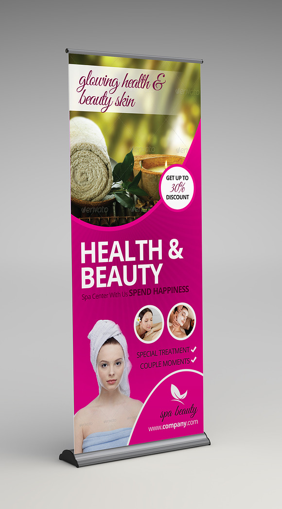 Beauty Spa Roll-up Banner in Templates - product preview 1