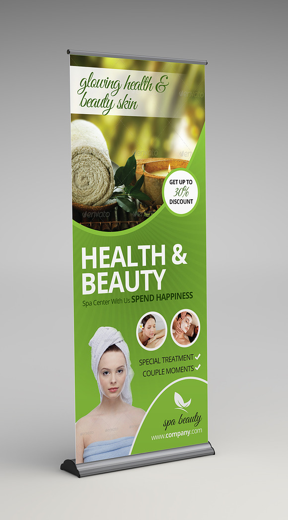 Beauty Spa Roll-up Banner in Templates - product preview 2